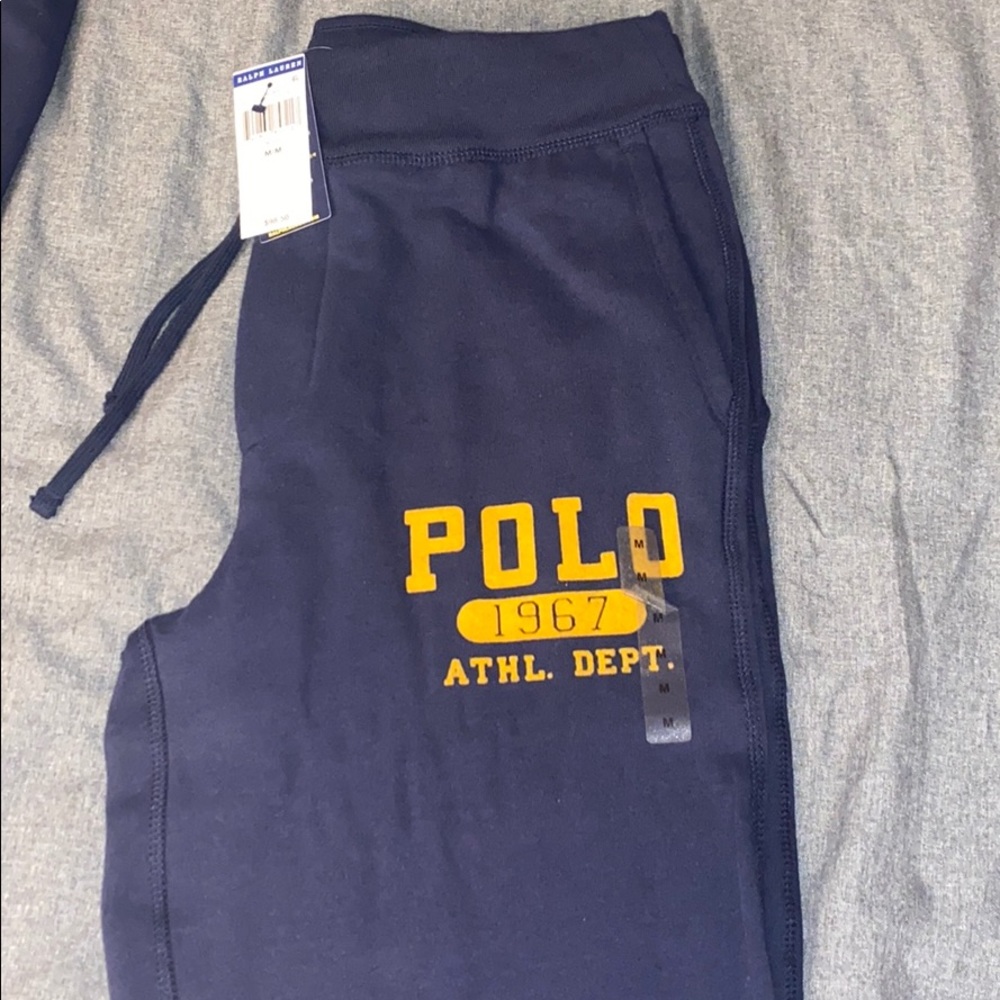 Ralph Lauren Sweatpants- Blue And Yellow